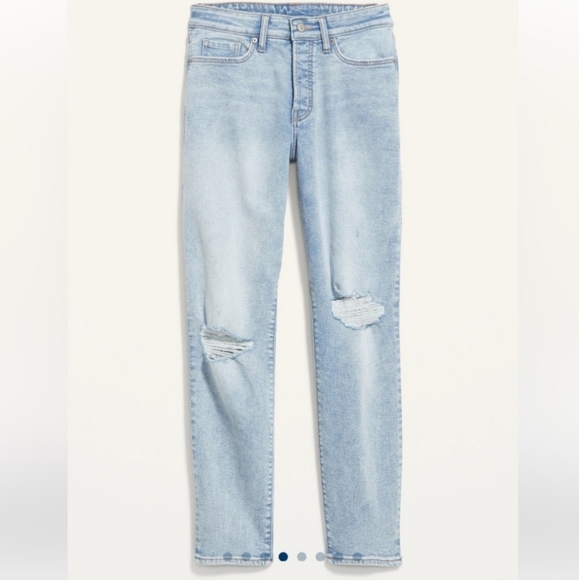 Womens High Waisted Button Fly OG Straight Jeans - Picture 7 of 10